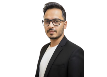 Sahil in black suit